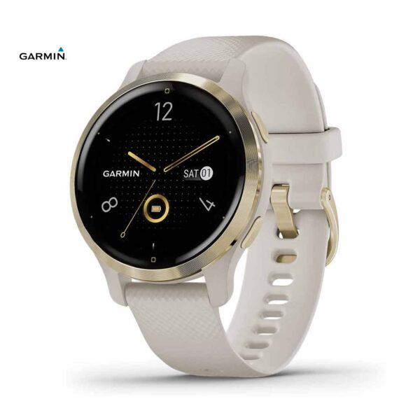 Reloj Inteligente Garmin Venu 2S De 44mm | Color Light Gold | Bisel De Acero Inoxidable | 010-02429-01/11 - 201231