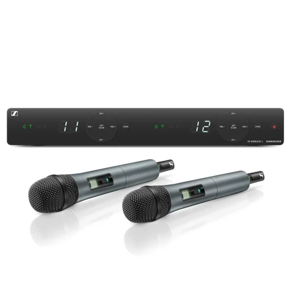 Set De 2 Micrófonos Inalámbricos E825 Sennheiser Con Capsula | Color Negro | XSW 1-825 DUAL - 727575