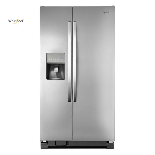 Combo Whirlpool Refrigeradora Side By Side De 25 ft³ + Estufa Eléctrica De 30″ + Campana Extractora 30″ - Imagen 2