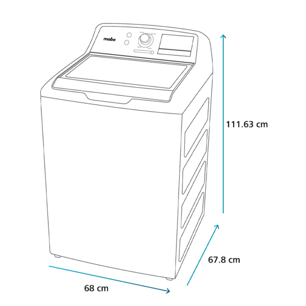 Combo Lavadora Mabe De 24 Kg + Protector De Voltaje Para Electrodomésticos | LMH74201WDAB1/920-010 - 981941/920-010 - Imagen 9