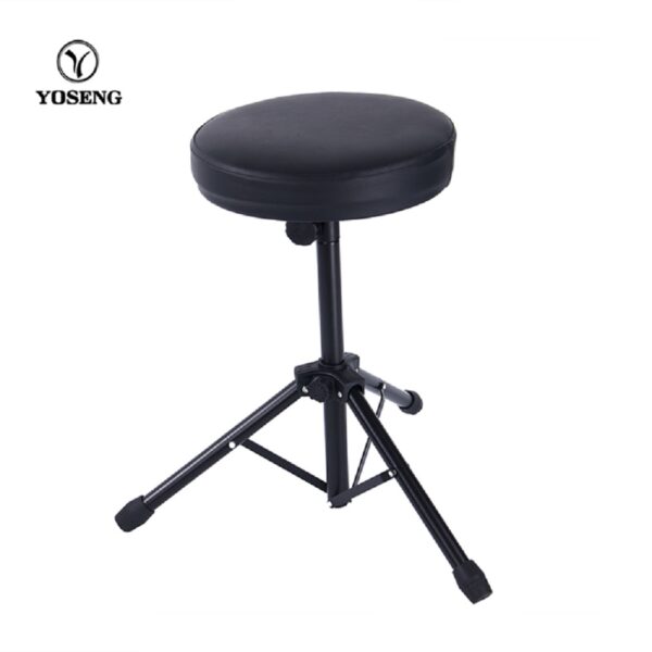 Banco Redondo Yoseng Para Batería | Color Negro | Ajuste De Altura | YS-702 - 851540