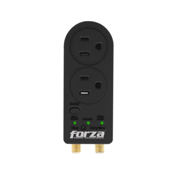 Protector de Voltaje Forza | 2 Conectores | Conector Coaxial | Color Negro | FVP-0200C - 913847 - Imagen 3