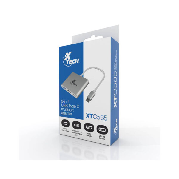 Adaptador USB Tipo C 3 En 1 Xtech | XTC-565 - 920024 - Imagen 3