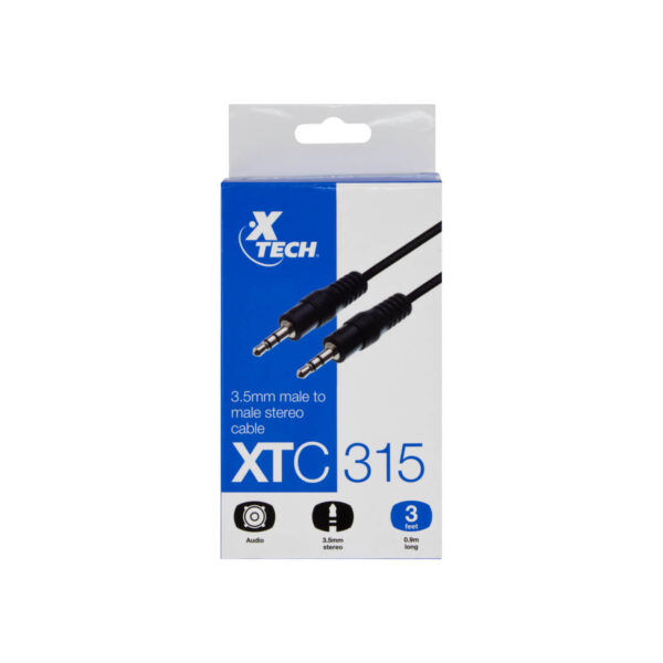 Cable Estéreo de 3,5mm, Con Conector Macho a Macho | XTC-315 - 957055 - Imagen 3