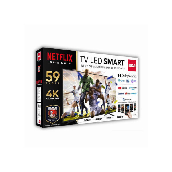 Televisor 4K de 59" UHD ISDBT Smart Netflix Original | RC59A23SNX-SM - 957222 - Imagen 2