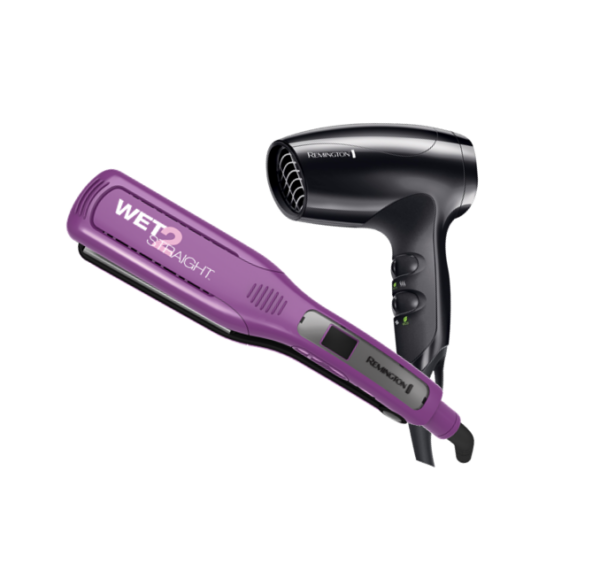 Combo De Alisadora Y Secadora Remington | Color Morado / Negro | S8001/D5000 - 981111