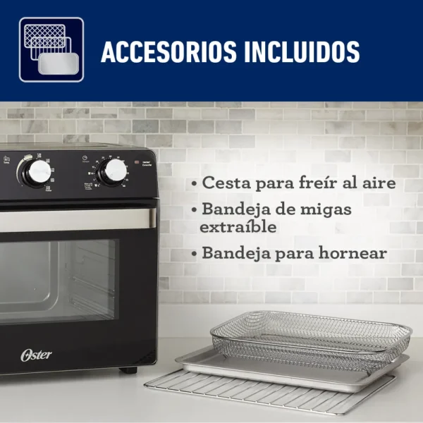 Horno Con Freidora De Aire Oster | Color Negro | 22 Litros De Capacidad | TSSTTVMAF1 - 981126 - Imagen 6