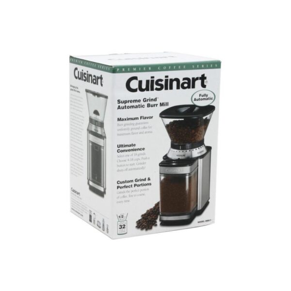 Molinillo Automático Para Café Cuisinart | Acero Inoxidable | 18 Selecciones De Molido | DBM-8 - 981603