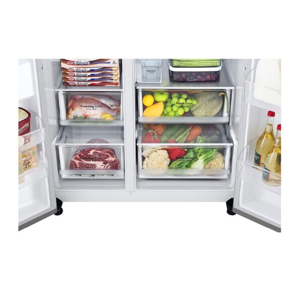 Refrigeradora Side By Side LG De 28.7 Cu.ft | Color Silver | Compresor Smart | GS75SPP - 981855 - Imagen 6