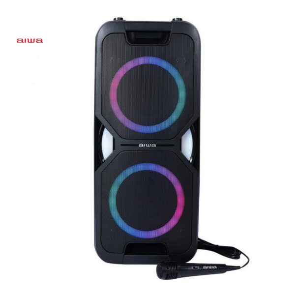 Sistema de audio Aiwa | 600W PMPO con micrófono, pantalla LCD | AWPOK6L - 956981