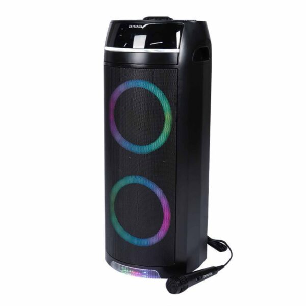 Bocina portable Aiwa | 500W PMPO con micrófono, luz LED | AWPOK9 - 957090 - Imagen 2