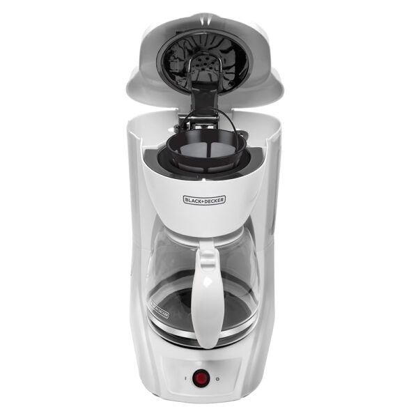 Cafetera Black+Decker | 12 tazas, jarra de vidrio, color blanco | CM1201W - 979807 - Imagen 2