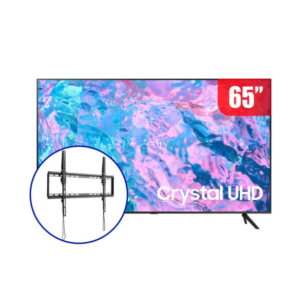 Combo Televisor Samsung de 65" Smart Tv 4K UHD | UN65CU7000PXPA