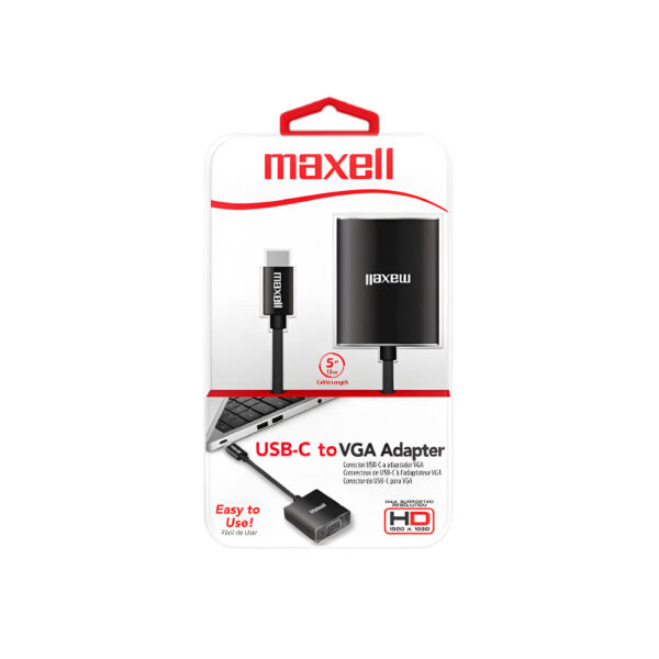 Adaptador Maxell Tipo C A Vga Hembra | CB-USB-C-VGA - CSA011508 - Imagen 2