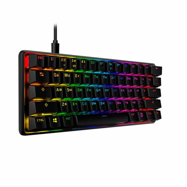 Teclado HyperX Gaming alámbrico Alloy | HKBO1S-RB-US/G - 920061 - Imagen 3