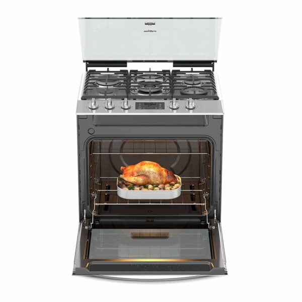 Estufa Whirlpool a Gas 30" | 5 quemadores, acero inoxidable con capelo | LWFR7300S - 981706 - Imagen 2