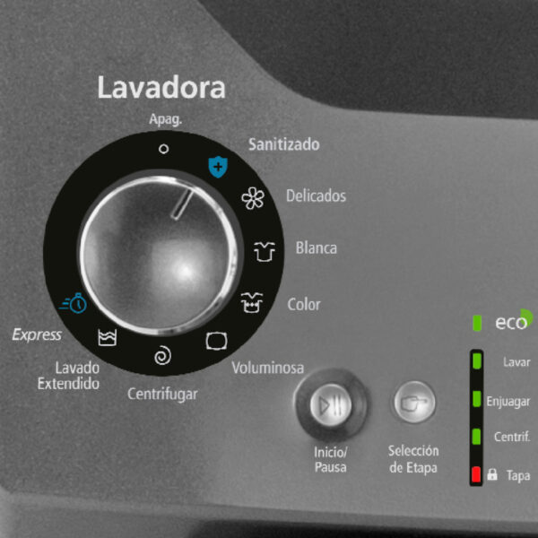 Centro De Lavado Eléctrico Mabe 20 KG Color Diamante Gris | MCL2040ESDG0 - 981864 - Imagen 3