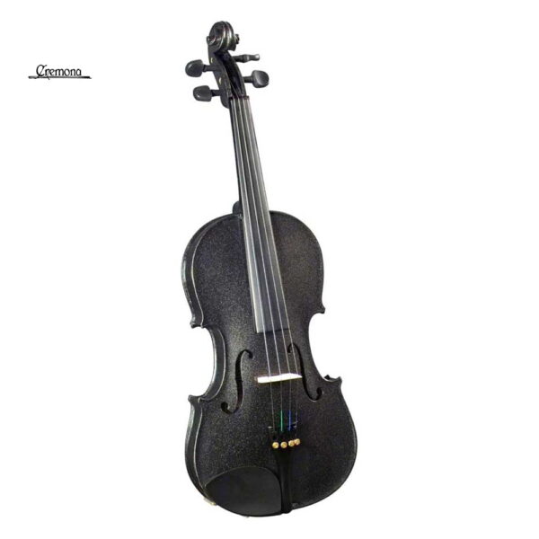 Violín negro Cremona 3/4 con cuerdas Daddario Prelude, estuche, arco y cera — SV-75BK-3/4 - 854714-3/4