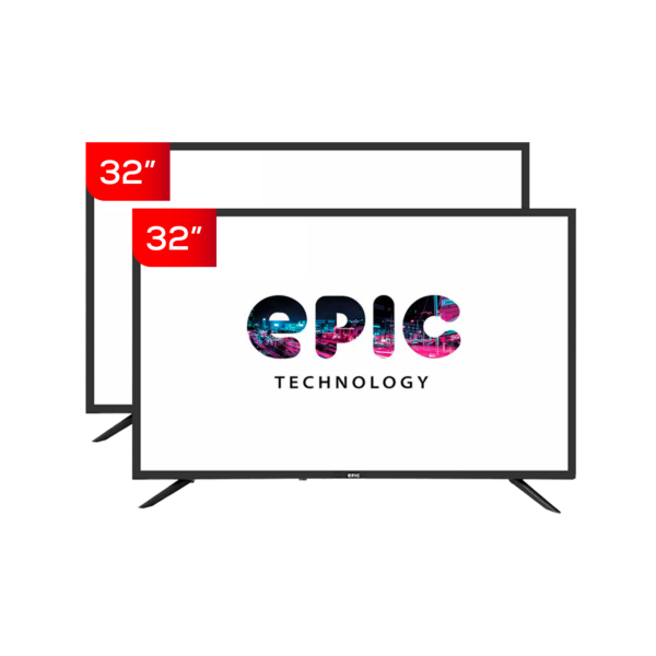 Combo 2x1 Televisor Epic LED De 32″ | EPIC32B – 957132