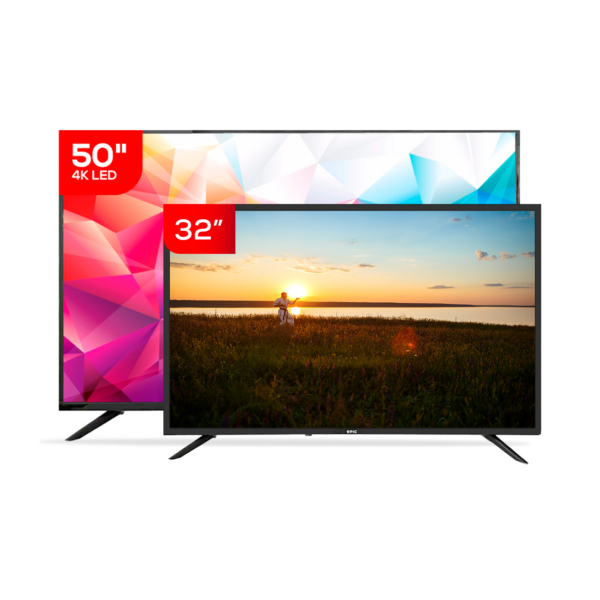 Combo Epic 2x1 Televisor 50" 4K + Televisor  32" SMART TV | EPIC50SMV4K / EPIC32SMA - 957225 / 957214