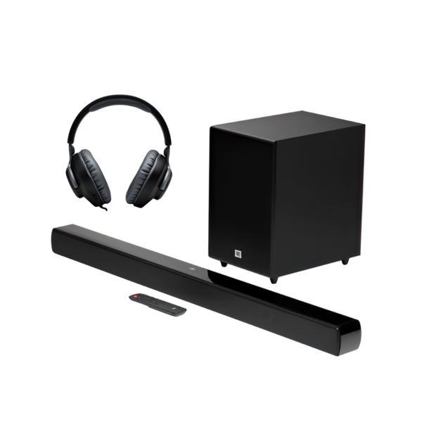 Combo JBL Barra de Sonido Cinema 170 + Audifono Quantum 100 |  JBLSB170BLKAM / JBLQUANTUM100BLKAM