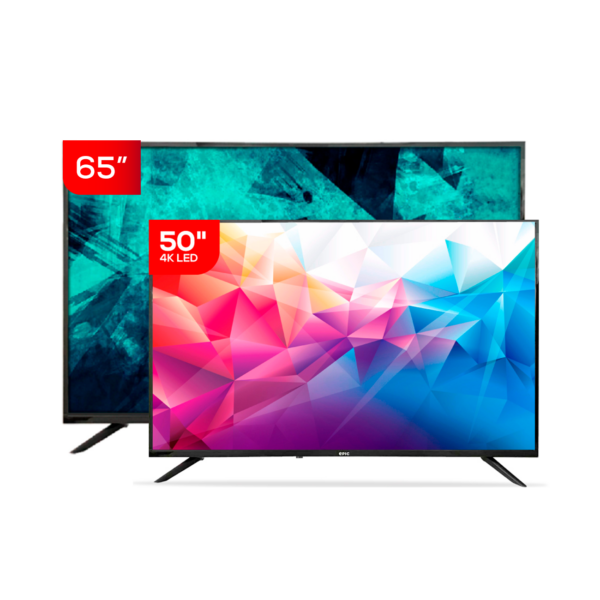 Combo Epic 2x1 Televisor 65" + Televisor 50" 4K |  EPIC65SMA / EPIC50SMV4K - 957225 / 957201