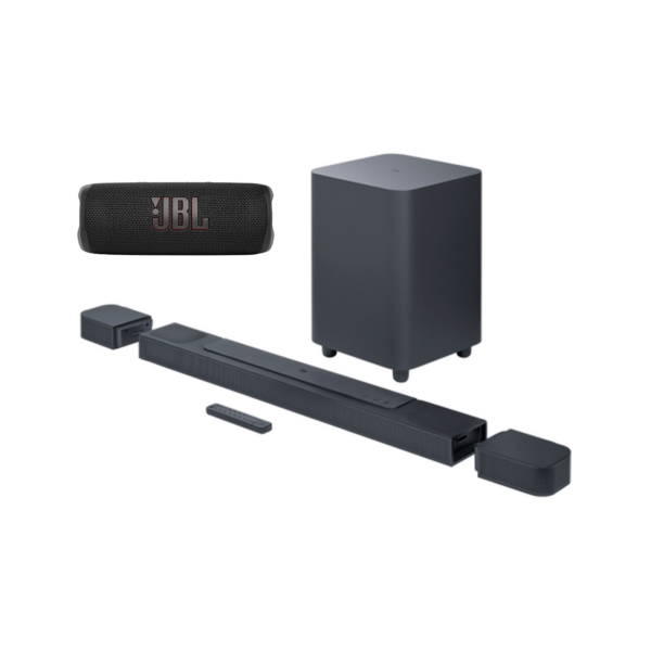 Combo JBL Barra de Sonido 7. 1 4 + Bocina Flip 6 |  JBLBAR1000PROBLKAM - JBLFLIP6BLKAM