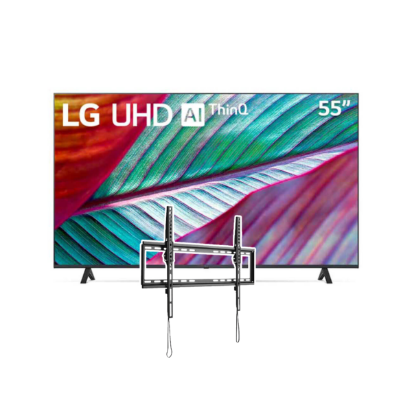 Combo Televisor LG 55" Smart Tv 4K UR78 2023 + Soporte Argom De Pared | 55UR7800PSB / ARG-BR-1347