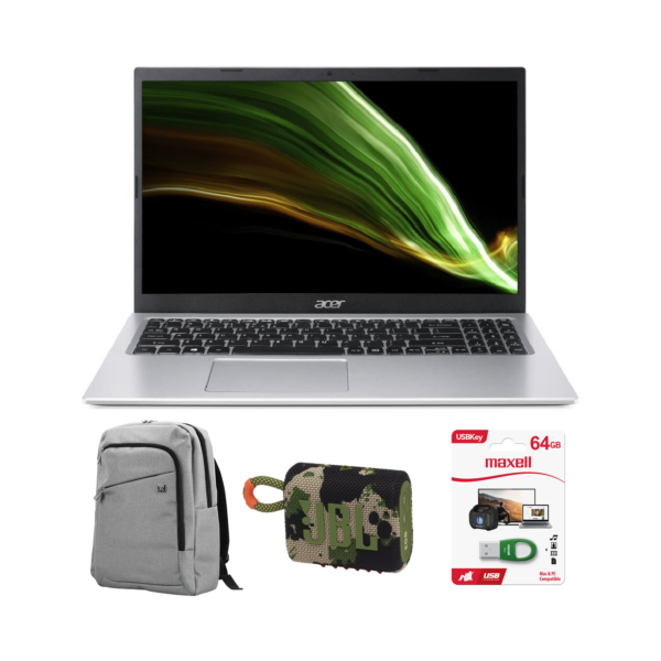 Combo Notebook Acer i5-11Gen + Mochila + Usb 64Gb + Bocina Jbl Go3 | NX.ADDAL.020 / KNB-416 / USBK-64 / JBLGO3SQUADAM