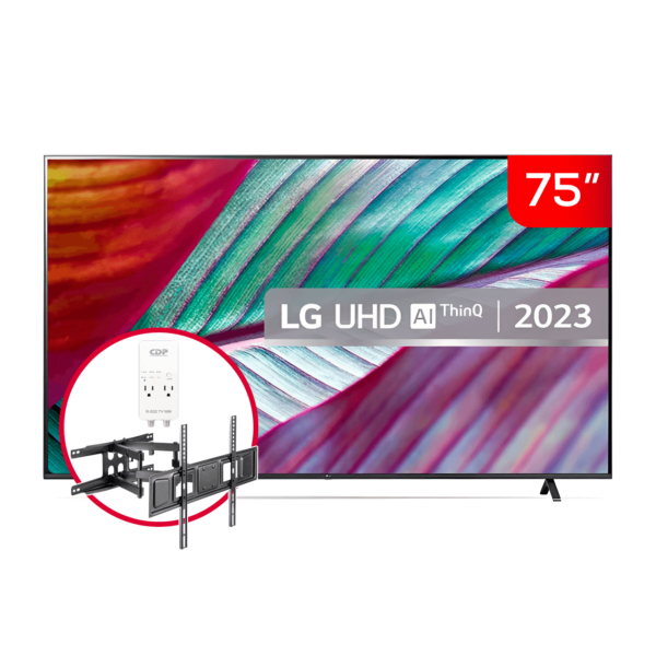 Combo Televisor LG de 75" 4K SMART TV | 75UR7800PSB