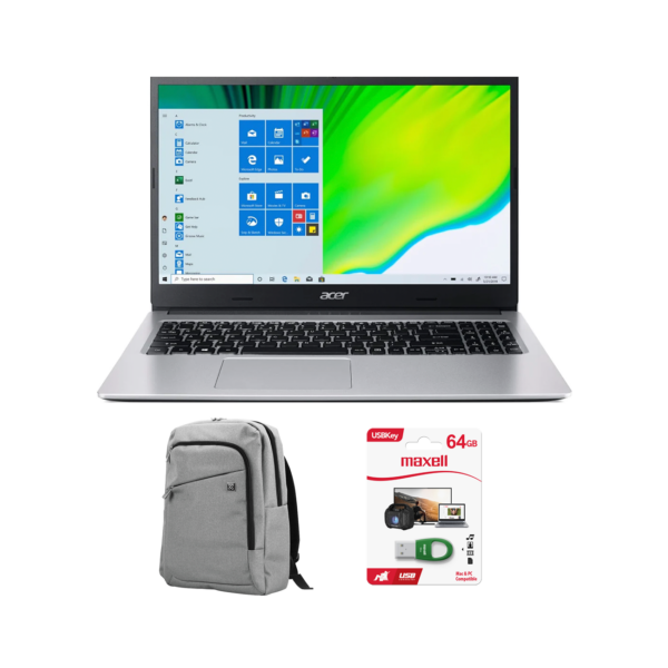 Combo Notebook HP A3 15.6" R5-3500U + Mochila + Memoria USB Key de 64GB | NX.HVUAL.01F / KNB-416 / USBK-64