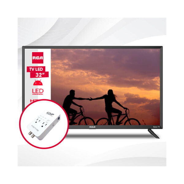 Combo Televisor Led RCA 32" Smart Tv Roku + Supresor de Picos