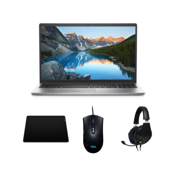 Combo Notebook Dell Inspiron 3525 15.6" R7-5700U + Mousepad Gaming + Mouse Gaming + Headset Gaming | 15-3525/V6GX4 / PADCLOTH / HX-MC004B / HX-CLSTCGAMHSPC