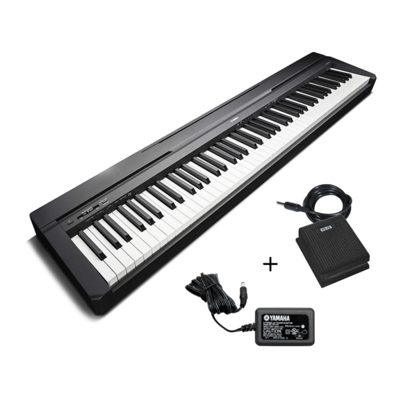 Combo Teclado Digital Yamaha 88 Teclas + Pedal De Sostenido + Adaptador Para Teclados