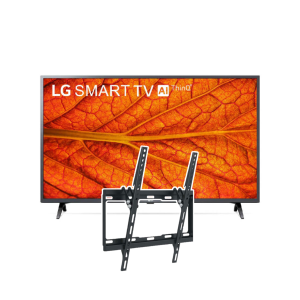 Combo Televisor LG de 43" LED Smart Tv + Soporte Argom Inclinado Para Tv | 43LM6370PSB / ARG-BR-1345