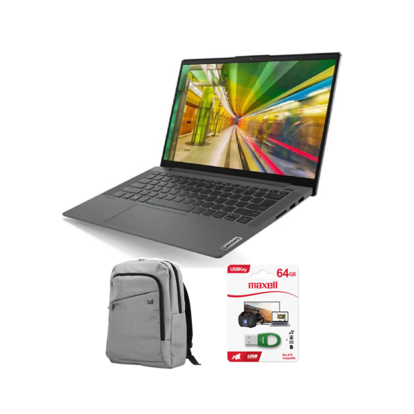 Combo Notebook Lenovo 14" Ryzen 5-5500U + Mochila + Usb 64Gb | 82LM007CCL / KNB-416 / USBK-64