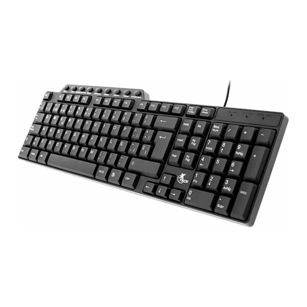 Teclado en español con teclado numerico y cable color negro | XTK-160S - 919989