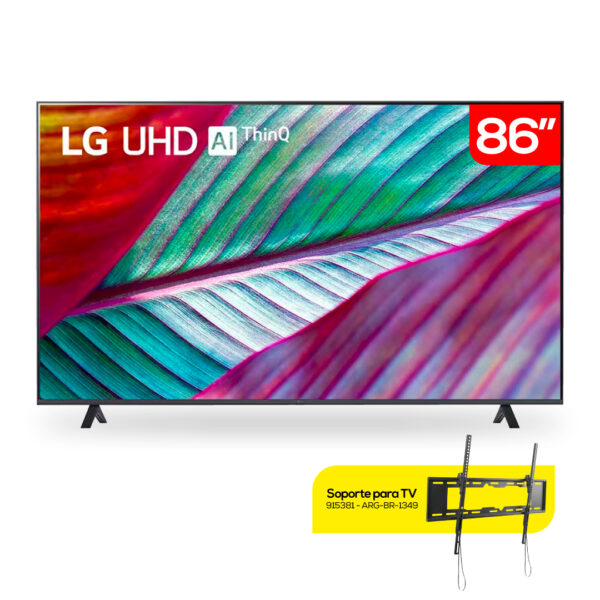 Televisor LG De 86" NanoCell 4K UHD Smart Tv + Soporte de Pared Argom de 55"- 90" | 86NANO80TSA - ARG-BR-1349