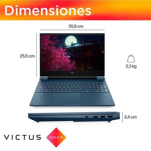 Laptop Victus Gaming de 15.6" 15-fa0022la - Imagen 5