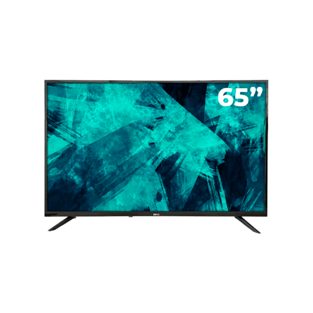 Televisor Epic Smart Tv De 65″, Android, Color Negro