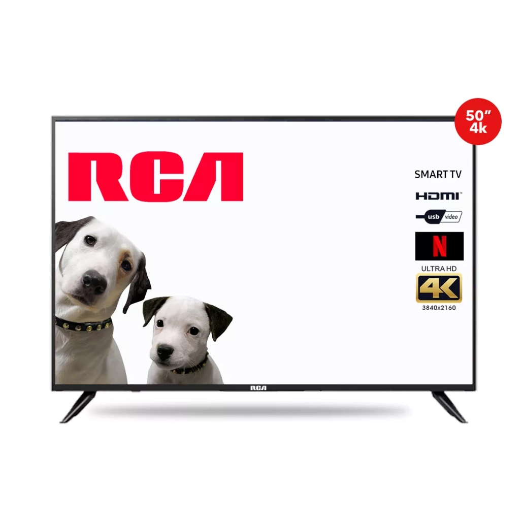Televisor Smart 4k RCA De 50″, Color Negro, Android Tv