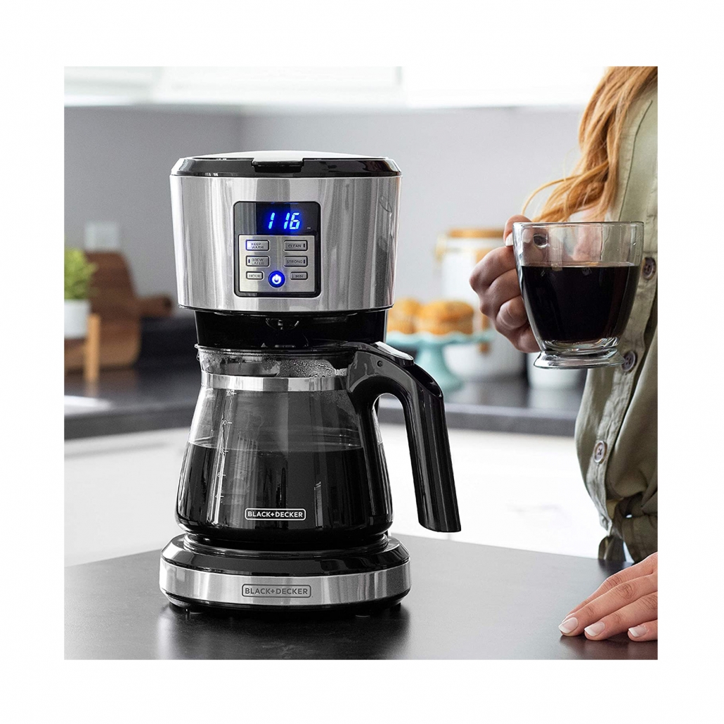 BLACK+DECKER CM1331S: 12-Cup Programmable Coffee Maker, Stainless
