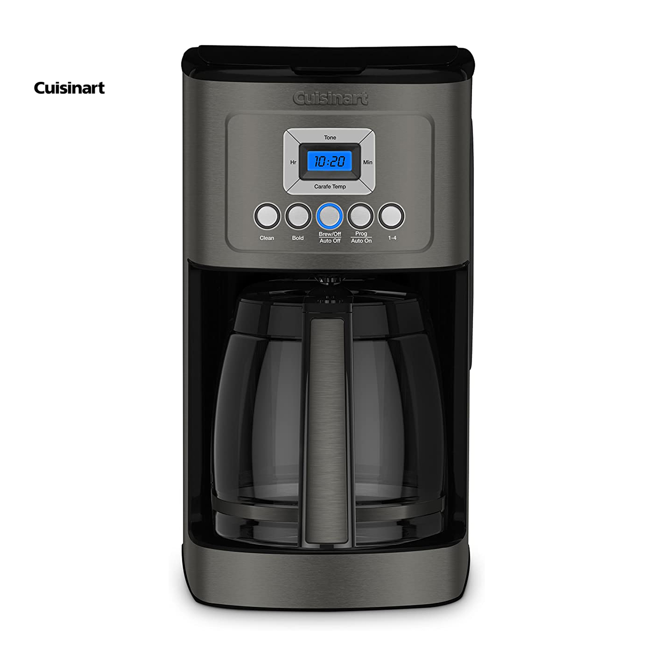 Cuisinart DCC-1800FR Cafetera programable de 14 tazas con opción de café  más caliente, color plateado, reacondicionado certificado