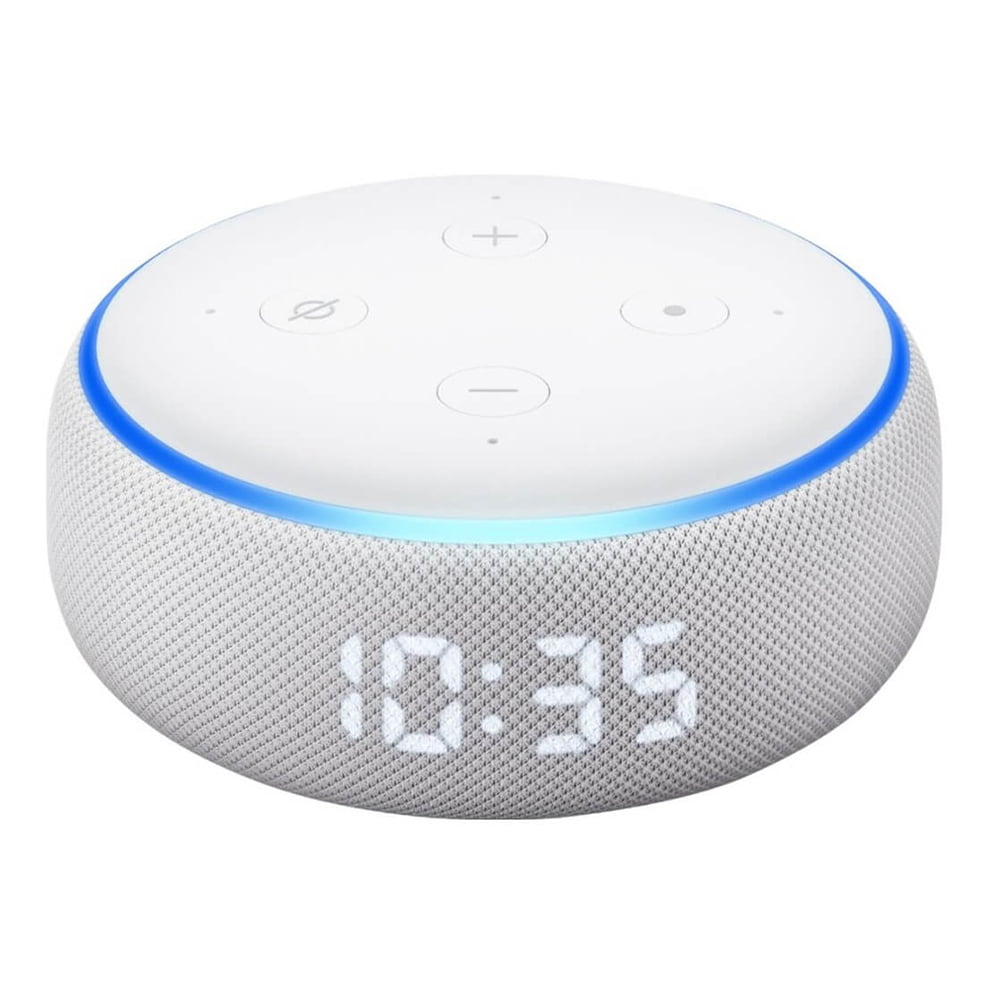 Bocina inteligente con Alexa y reloj despertador – ECHO DOT