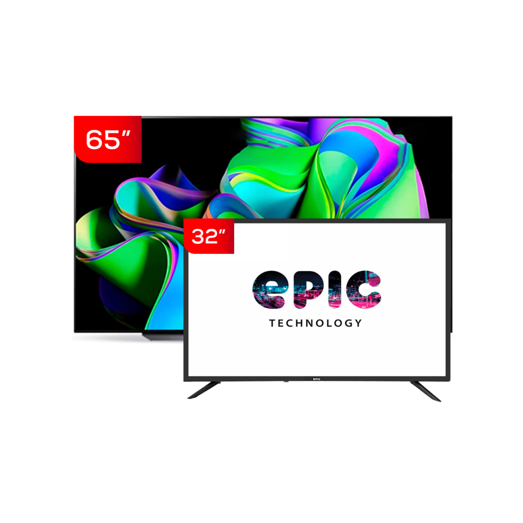 Combo 2×1 Televisor Lg OLED 65″ + Televisor Epic Smart TV 32