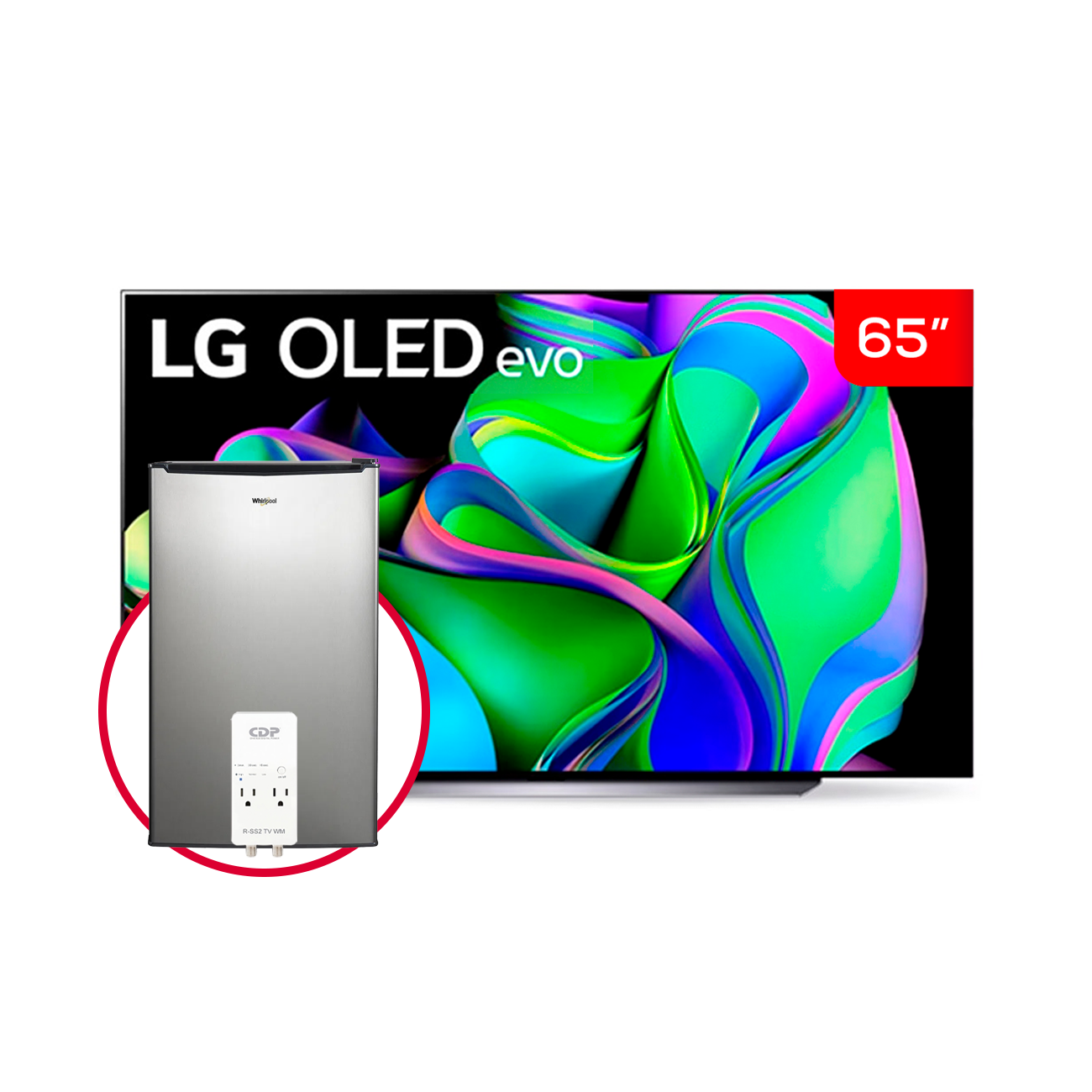 LG OLED evo 65 C3 4K Smart TV con ThinQ AI (Inteligencia Artificial), 4K  Procesador Inteligente α9 generación 6 (2023) - OLED65C3PSA