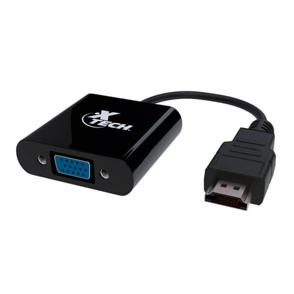 Adaptador de video HDMI macho a VGA hembra Xtech – XTC-363 – 919835 –  Electrónica Panamericana Guatemala