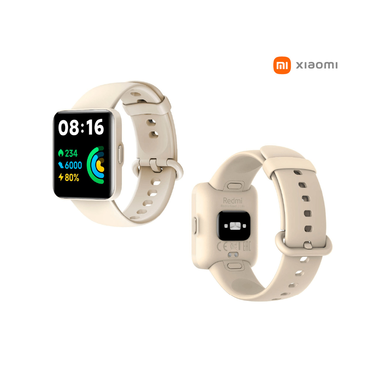 Reloj Inteligente Xiaomi Redmi Watch 2 Lite 39mm Beige : Precio